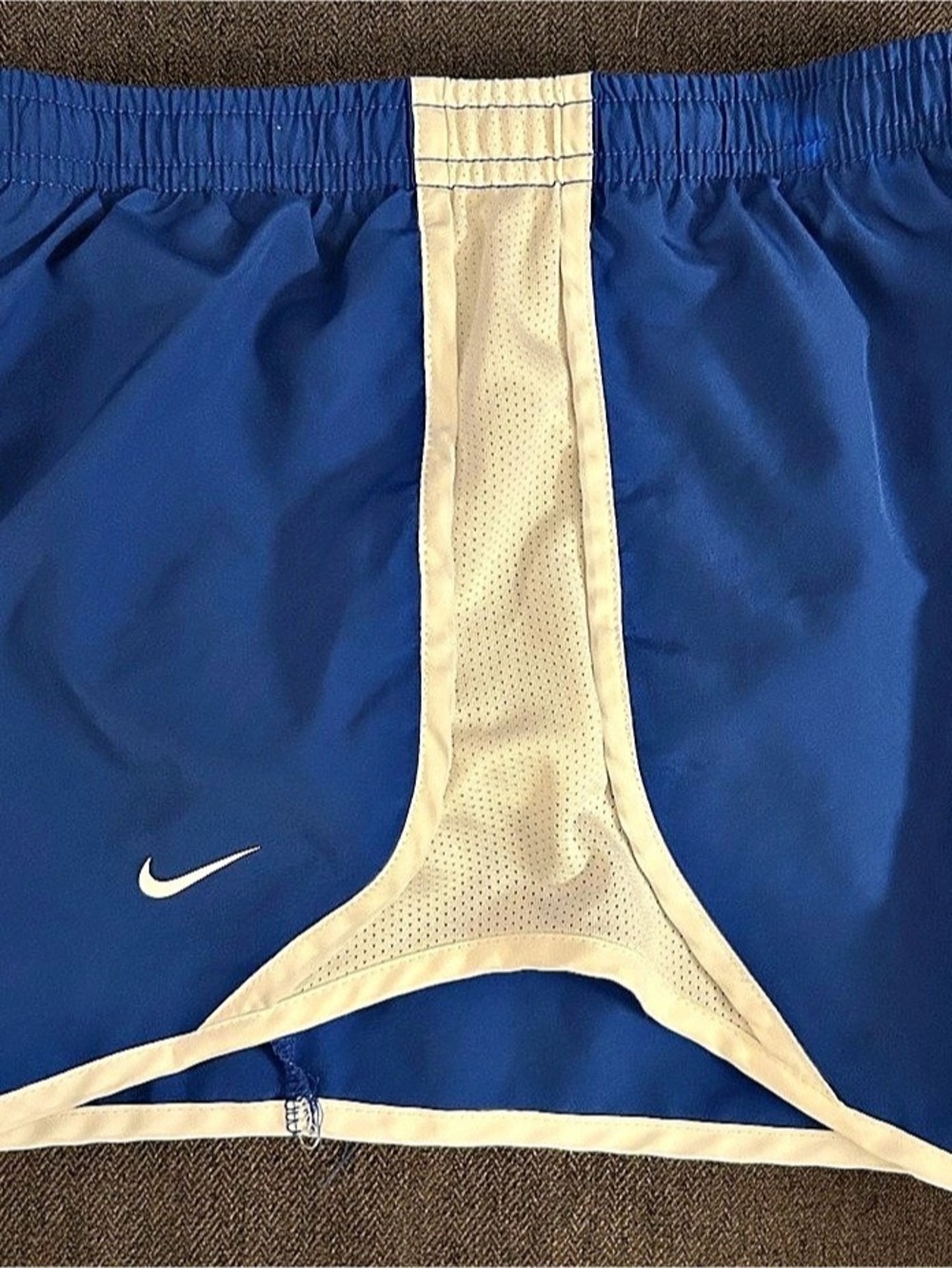 Nike Dri-FIT Tempo Running Shorts Blue & White